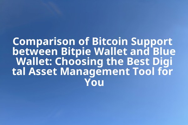 Comparison of Bitcoin Support between Bitpie Wallet and BlueWallet: Choosing the Best Digital Asset Management Tool for You