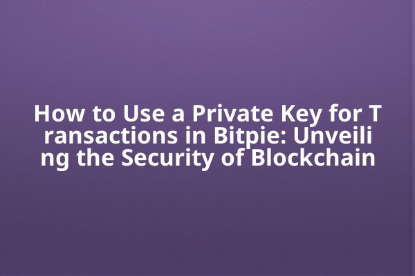 How to Use a Private Key for Transactions in Bitpie: Unveiling the Security of Blockchain